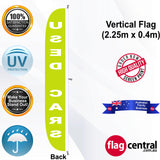 USED CARS Vertical Flag - Rear