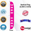 USED CARS Vertical Flag - Front