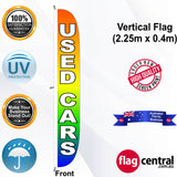 USED CARS Vertical Flag - Front