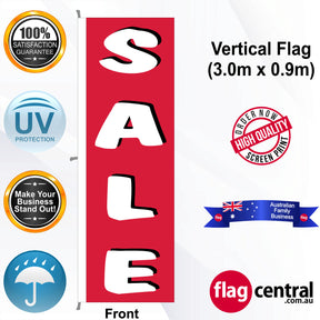 SALE Vertical Flag - Front