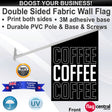 COFFEE Wall Flag - Front
