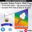 ICE CREAM Wall Flag - Front