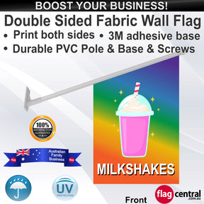MILKSHAKES Wall Flag - Front
