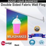 MILKSHAKES Wall Flag - Rear