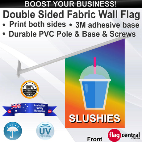 SLUSHIES Wall Flag - Front