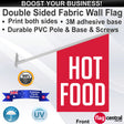 HOT FOOD Wall Flag - Front